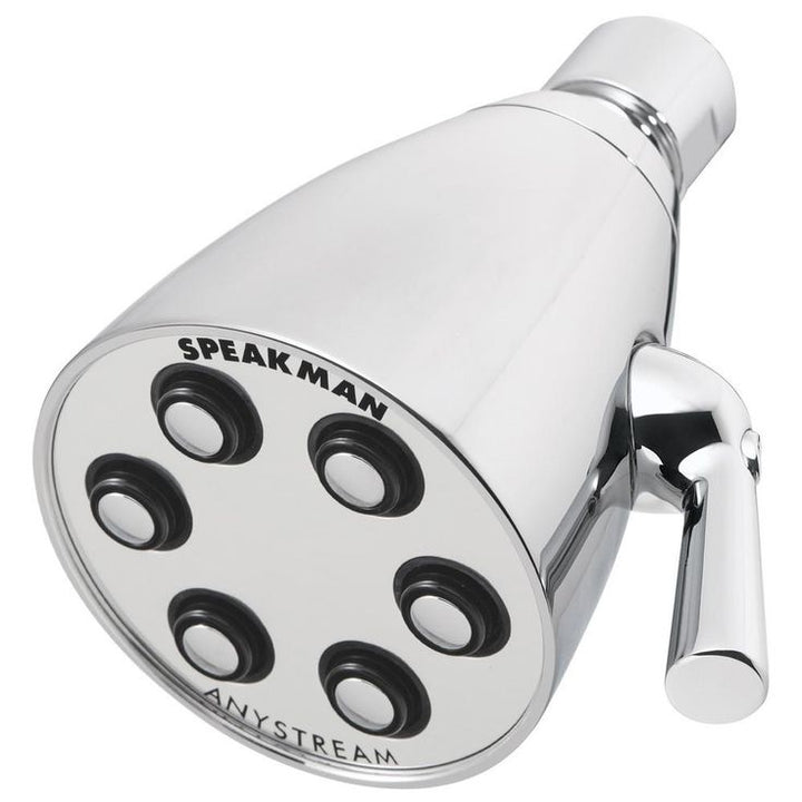 3-Spray 2.8 in. Single Wall MountHigh Pressure Fixed Adjustable Shower Head in Polished Chrome