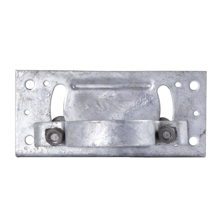 Everbilt Chain Link Fence Adjustable 2-3/8 in. Galvanized Steel Wood-Adaptor Clamp