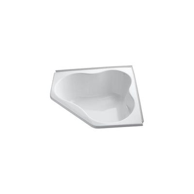 ProFlex 4.5 ft. Front Drain Corner Bathtub in White - Super Arbor