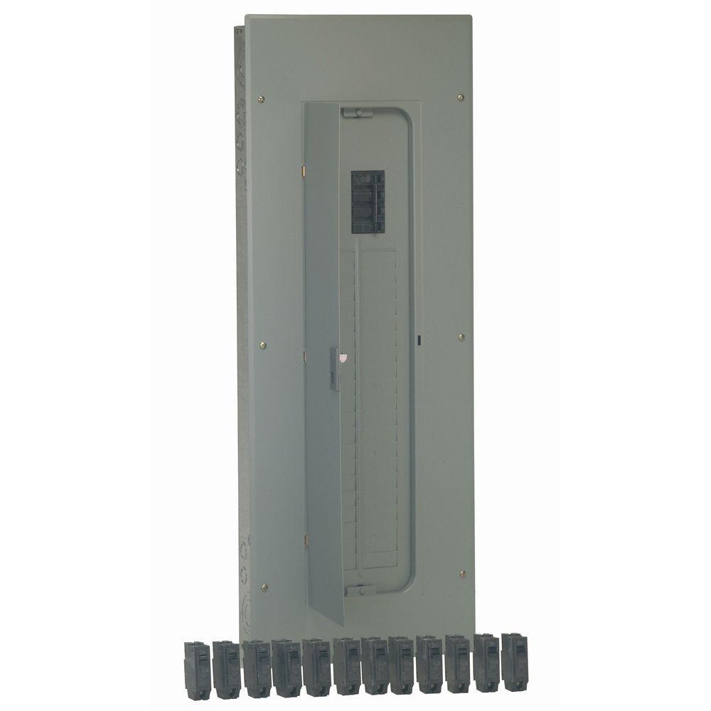 PowerMark Gold 200 Amp 40-Space 40-Circuit Indoor Main Breaker Value Kit Includes Select Circuit Breaker - Super Arbor