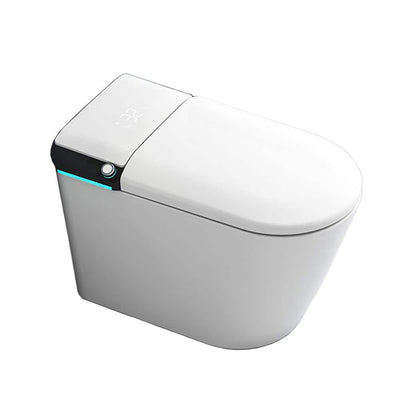 CATALINA 1.28 GPF Smart Bidet Toilet in Gloss White with Heated Seat & Air Dryer