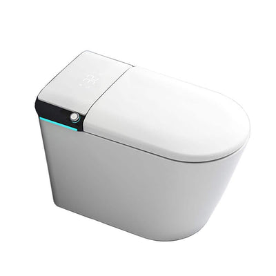 CATALINA 1.28 GPF Smart Bidet Toilet with Auto Open/Close Lid, Gloss White