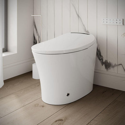 Streamline LT-462 Tankless Elongated Smart Bidet Toilet 1.28 GPF - White