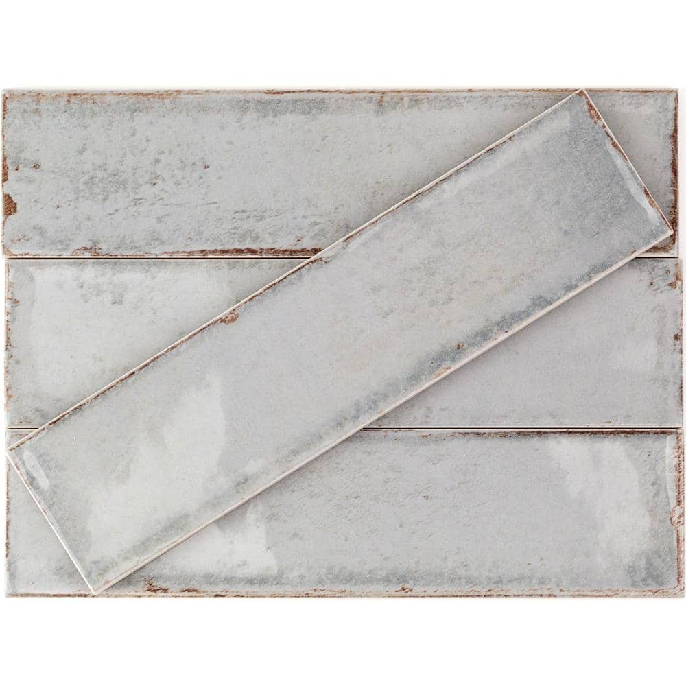 Ivy Hill Tile Moze Gray 3 in. x 12 in. 9 mm Ceramic Wall Tile (22