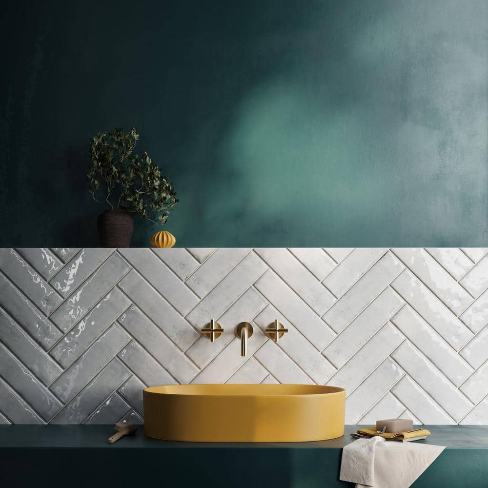 Ivy Hill Tile Moze Gray 3 in. x 12 in. 9 mm Ceramic Wall Tile (22