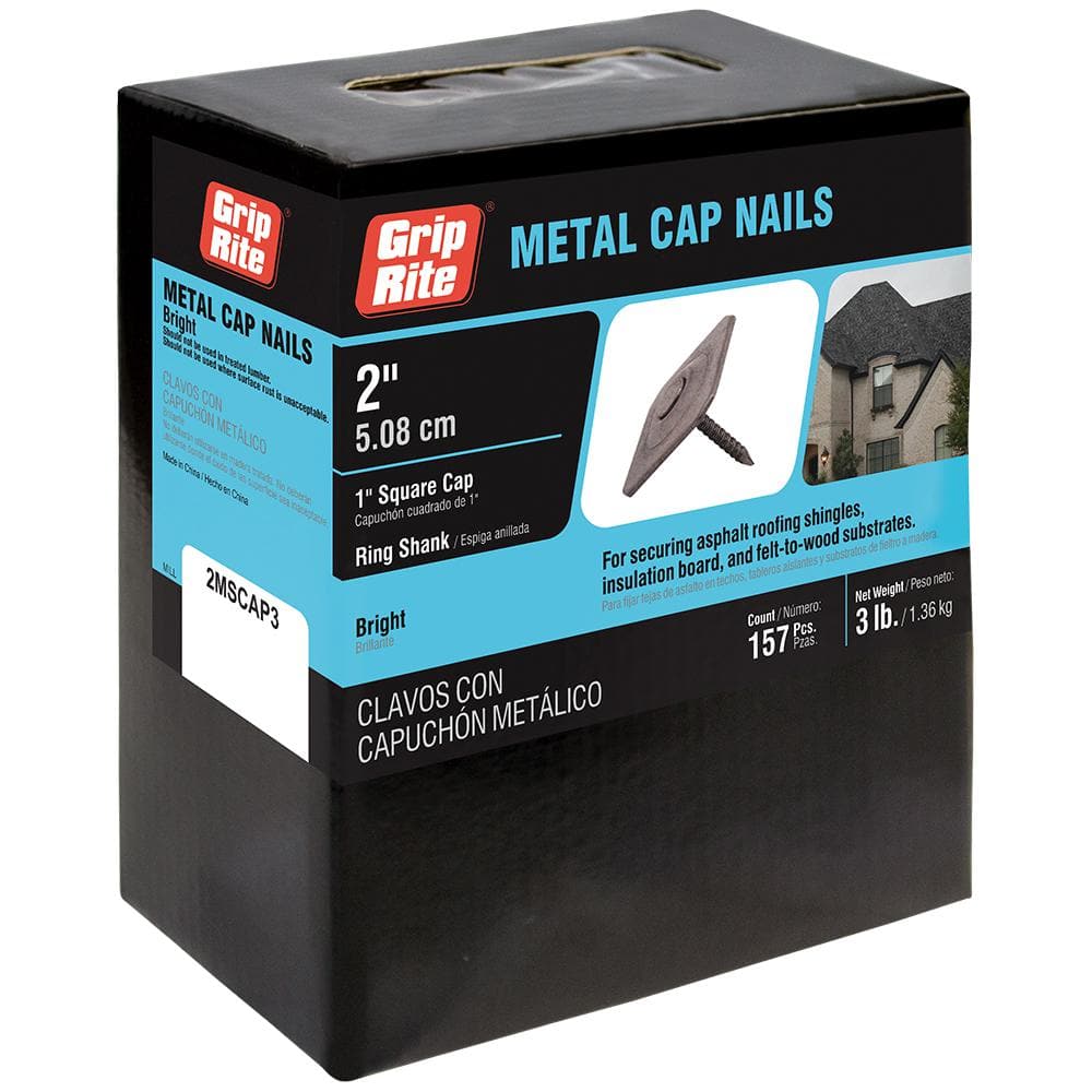 2-1/2 in. Square Head Cap Nails, 50 lb Box (15MISC212) – Super Arbor