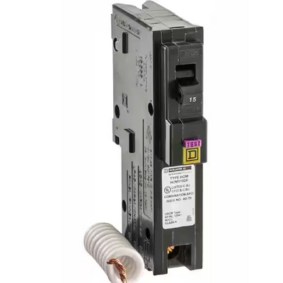 Square D Homeline 15-Amp 1-Pole Dual Function AFCI/GFCI Circuit Breaker