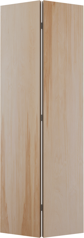 JELD-WEN Flush 36-in x 80-in Unfinished Lauan Wood Bifold Interior Door, Hardware Included