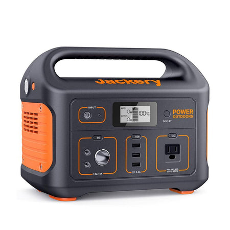 Jackery 500-Watt Continuous/100-Watt Peak Output Power Station Explorer 550 Push Button Start Battery Generator for Outdoors
