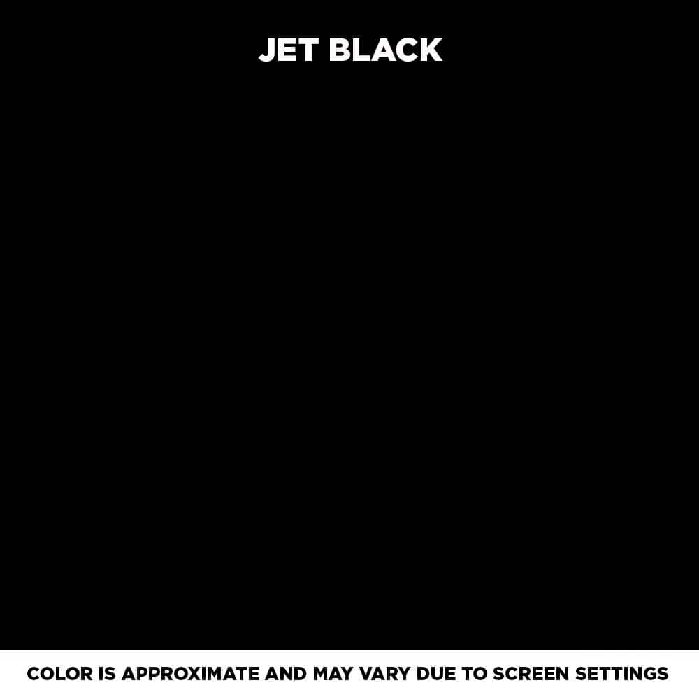 Masonite 32 in. x 80 in. 9 Lite Left-Hand Inswing Painted Steel Prehung Exterior Door with Brickmold, Jet Black