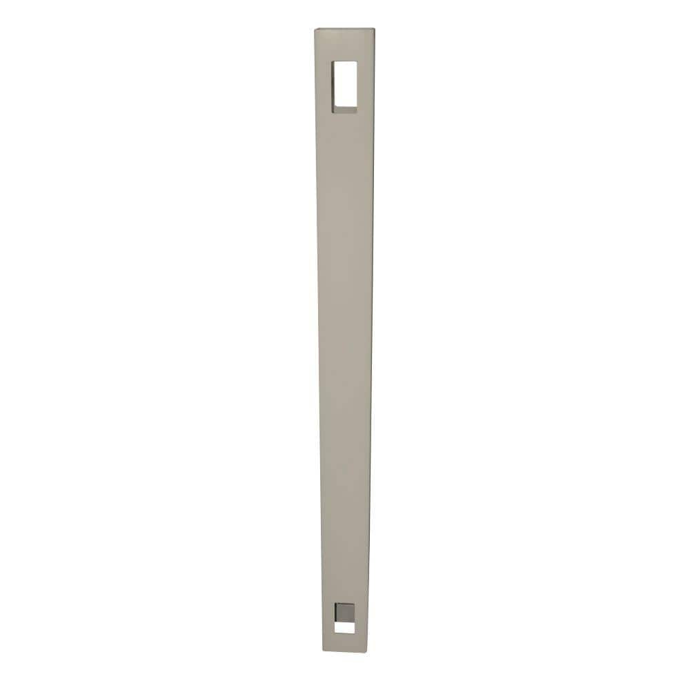 Weatherables 5 in. x 5 in. x 8 ft. Khaki Vinyl Fence Line Post – Super ...