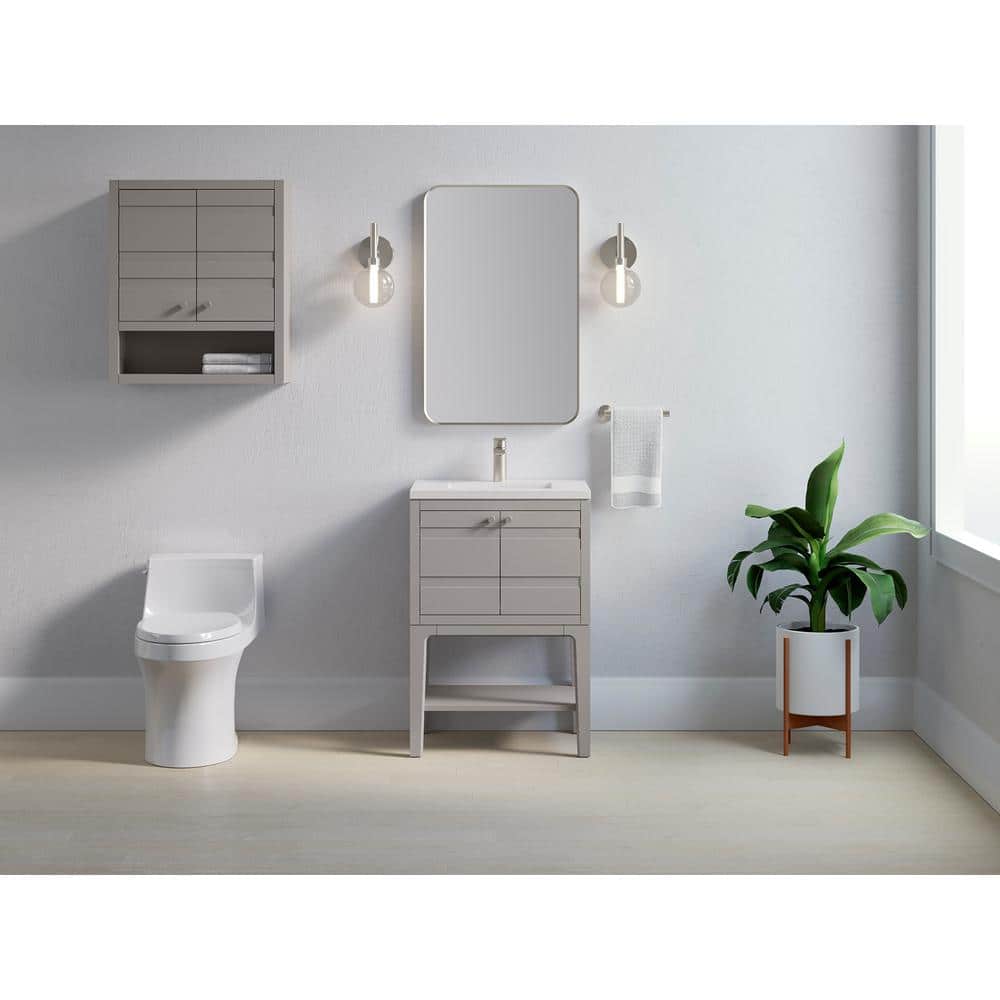 A single green leaf against a white background.