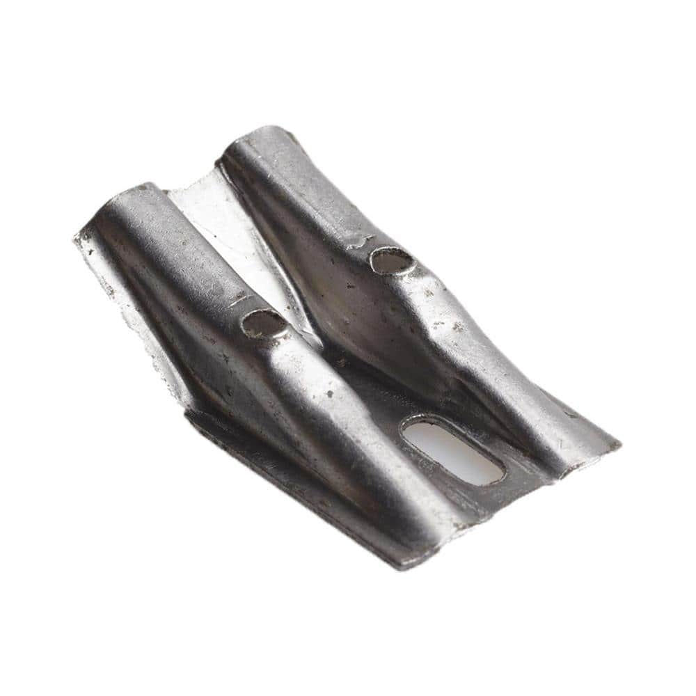 A single green leaf against a white background.