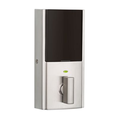 914 Signature 2nd Gen Contemporary Satin Nickel Deadbolt Featuring SmartKey and Home Connect Technology