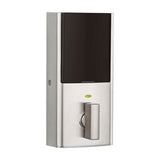 914 Signature 2nd Gen Contemporary Satin Nickel Deadbolt Featuring SmartKey and Home Connect Technology
