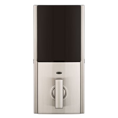 914 Signature 2nd Gen Contemporary Satin Nickel Deadbolt Featuring SmartKey and Home Connect Technology