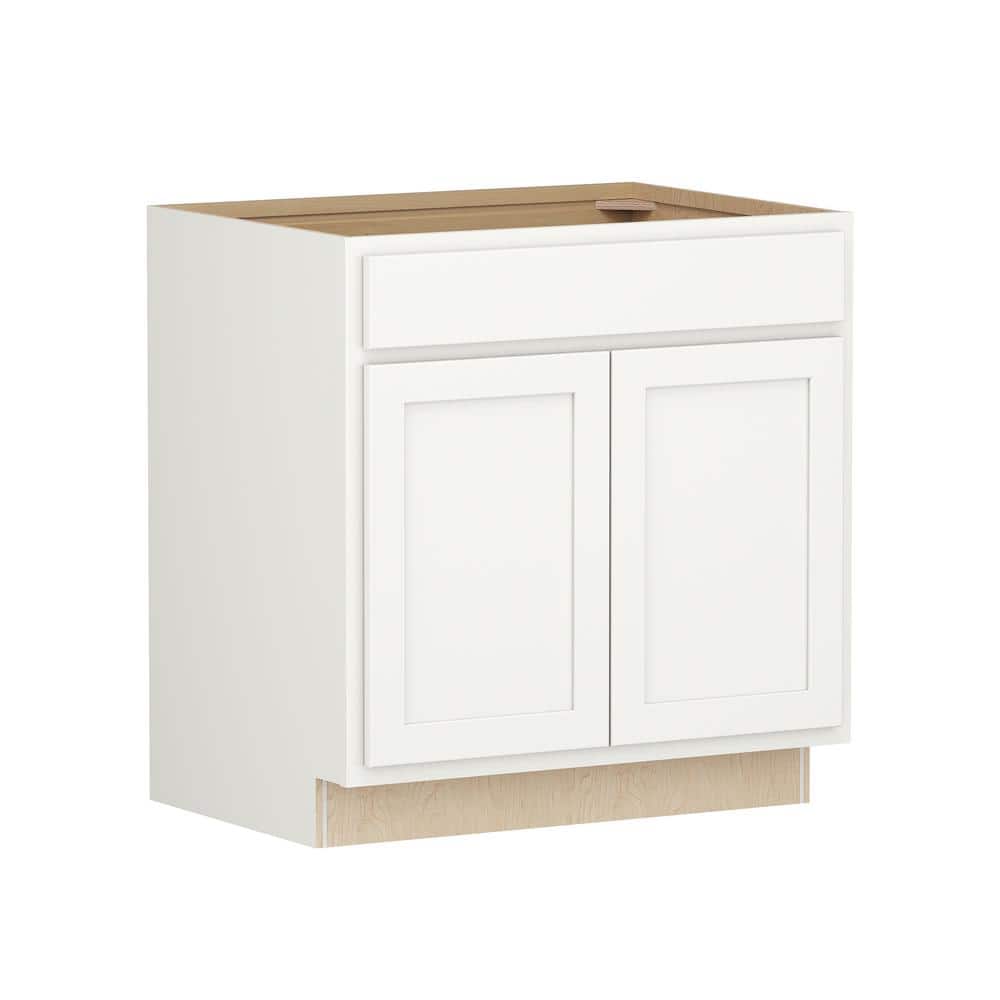 SIMPLY WOODMARK PRO Shaker Partial Overlay 33 in. W x 24 in. D x 34.5 ...