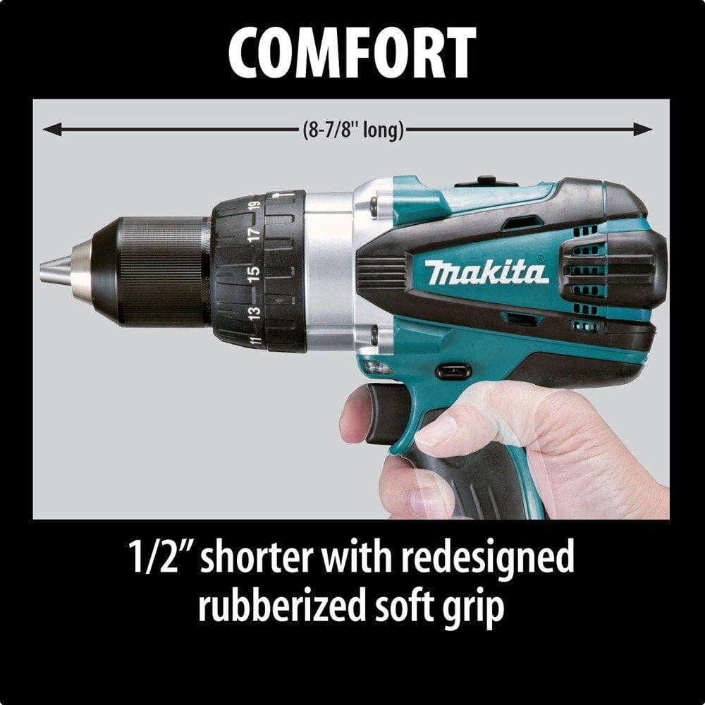 Makita 18V LXT Lithium‑Ion 1/2 in. Cordless Hammer Driver/Drill, Tool‑Only (XPH03Z)