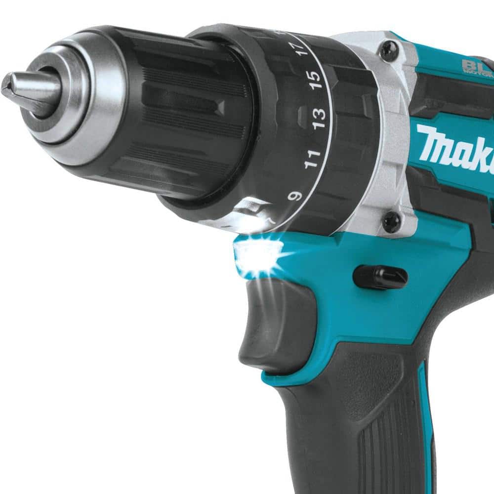 Makita 18V LXT Lithium‑Ion 1/2 in. Brushless Cordless Hammer Driver‑Drill, Tool Only (XPH12Z)