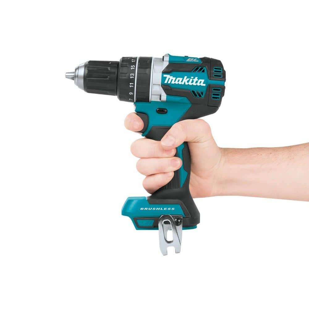 Makita 18V LXT Lithium‑Ion 1/2 in. Brushless Cordless Hammer Driver‑Drill, Tool Only (XPH12Z)