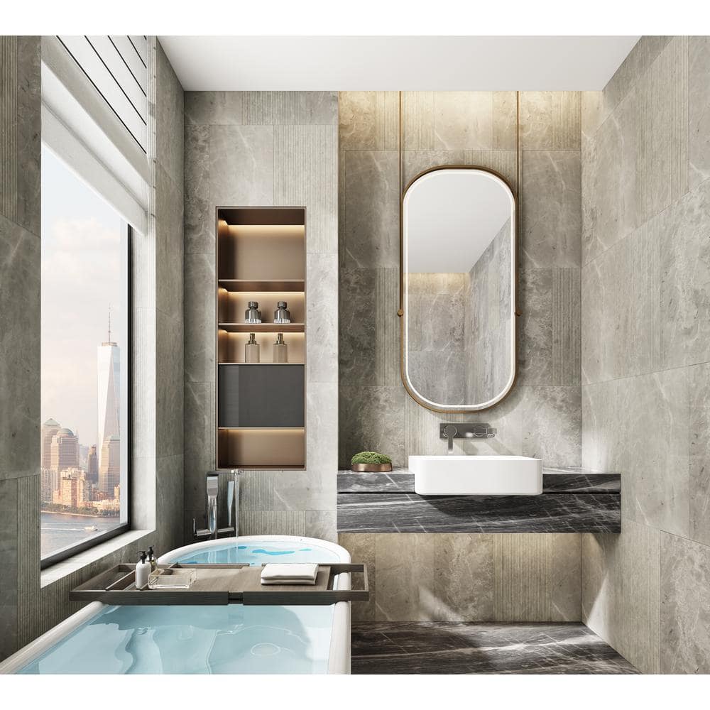 「」 1 ft. x 2 ft. Natural Slate Polished Marble, an Excellent Stone