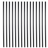Angel Sar Matte Black Myard Classic 32 in. Hollow Round Iron Deck Balusters for Deck Railing Porch (50-Pack)
