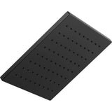 Delta 1-Spray 11.75 in. Wall Mount Square Fixed Rain Shower Head in Matte Black