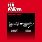 Milwaukee M18 FUEL 18-Volt Lithium-Ion Brushless Cordless 4-1/2 in./5 in. Angle Grinder with Paddle Switch (Tool-Only)