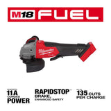 Milwaukee M18 FUEL 18-Volt Lithium-Ion Brushless Cordless 4-1/2 in./5 in. Angle Grinder with Paddle Switch (Tool-Only)