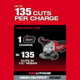Milwaukee M18 FUEL 18-Volt Lithium-Ion Brushless Cordless 4-1/2 in./5 in. Angle Grinder with Paddle Switch (Tool-Only)