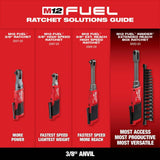 Milwaukee M12 FUEL 12V Cordless High-Speed 3/8 in. Ratchet Kit with Impact Duty 3/8 in. SAE Deep Impact Socket Set (8-Piece)