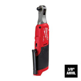 Milwaukee M12 FUEL 12V Cordless High-Speed 3/8 in. Ratchet Kit with Impact Duty 3/8 in. SAE Deep Impact Socket Set (8-Piece)