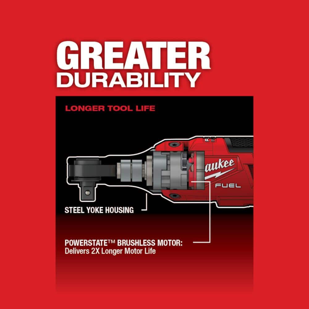 Milwaukee M12 FUEL 12V Cordless High-Speed 3/8 in. Ratchet Kit with Impact Duty 3/8 in. SAE Deep Impact Socket Set (8-Piece)