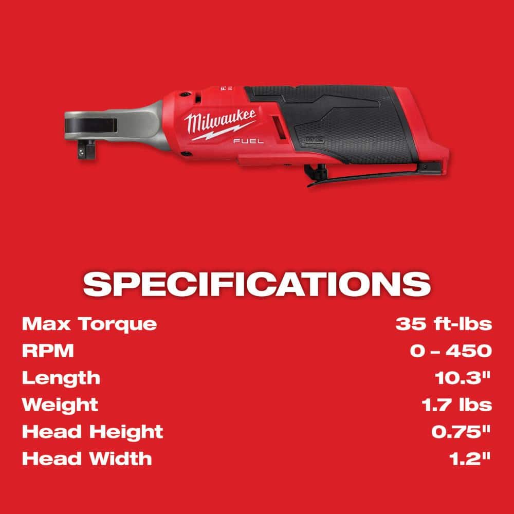 Milwaukee M12 FUEL 12V Cordless High-Speed 3/8 in. Ratchet Kit with Impact Duty 3/8 in. SAE Deep Impact Socket Set (8-Piece)