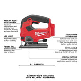 Milwaukee M18 FUEL 18V Lithium-Ion Brushless Cordless Jig Saw Kit with (2) 5.0Ah Batteries and Charger