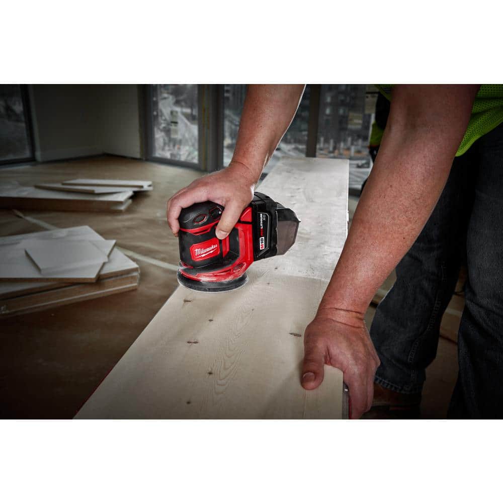 Milwaukee M18 18V Lithium-Ion Cordless Oscillating Multi-Tool with Random Orbit Sander, Tool-Only