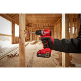 Milwaukee M18 18-Volt Lithium-Ion Brushless Cordless 1/2 in. Compact Drill/Driver Kit with Titanium Drill Bit Set (23-Piece)