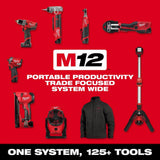 Milwaukee M12 12V Lithium-Ion Cordless Drill Driver/Impact Driver Combo Kit with Two 1.5Ah Batteries, Charger and Bag (2-Tool)