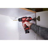 Milwaukee M12 12V Lithium-Ion Cordless Drill Driver/Impact Driver Combo Kit with Two 1.5Ah Batteries, Charger and Bag (2-Tool)
