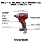 Milwaukee M18 18V Lithium-Ion Cordless Combo Kit (9-Tool) with (2) Batteries, Charger & SHOCKWAVE Screw Driver Bit Set (100-Piece)