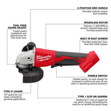 Milwaukee M18 18V Lithium-Ion Cordless Combo Kit (9-Tool) with (2) Batteries, Charger & SHOCKWAVE Screw Driver Bit Set (100-Piece)