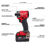 Milwaukee M18 FUEL 18V Li‑Ion Brushless Cordless Hammer Drill & Impact Driver Combo Kit with 2 Batteries and PACKOUT Bit Set (60‑Pc)