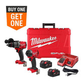 Milwaukee M18 FUEL 18V Brushless Cordless Hammer Drill & Impact Driver Combo Kit (2-Tool) with Free M18 Multi-Tool