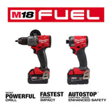 Milwaukee M18 FUEL 18V Brushless Cordless Hammer Drill & Impact Driver Combo Kit (2-Tool) with Free M18 Multi-Tool