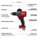 Milwaukee M18 FUEL 18V Lithium-Ion Brushless Cordless Combo Kit with (2) 5.0 Ah Batteries, 7 Tools + Compact Band Saw