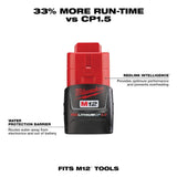 Milwaukee M12 12-Volt Lithium-Ion Cordless 3/8 in. Right Angle Drill with M12 2.0Ah Battery, 800 RPM