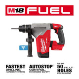 Milwaukee M18 FUEL 18V Lithium-Ion Brushless 1-1/8 in. Cordless SDS-Plus Rotary Hammer Dust Extractor Kit with FUEL 1/2 in. Impact Wrench (2915-22DE-2962-20)