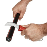 Milwaukee Lineman's Blunt Tip Hawkbill Knife with STICKWORK 3-in-1 Ring, 3.5 in Blade