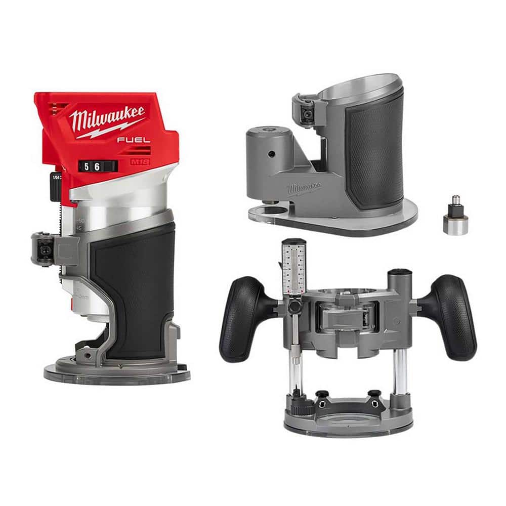 Milwaukee M18 FUEL 18-Volt Brushless Cordless Compact Router with Offs ...