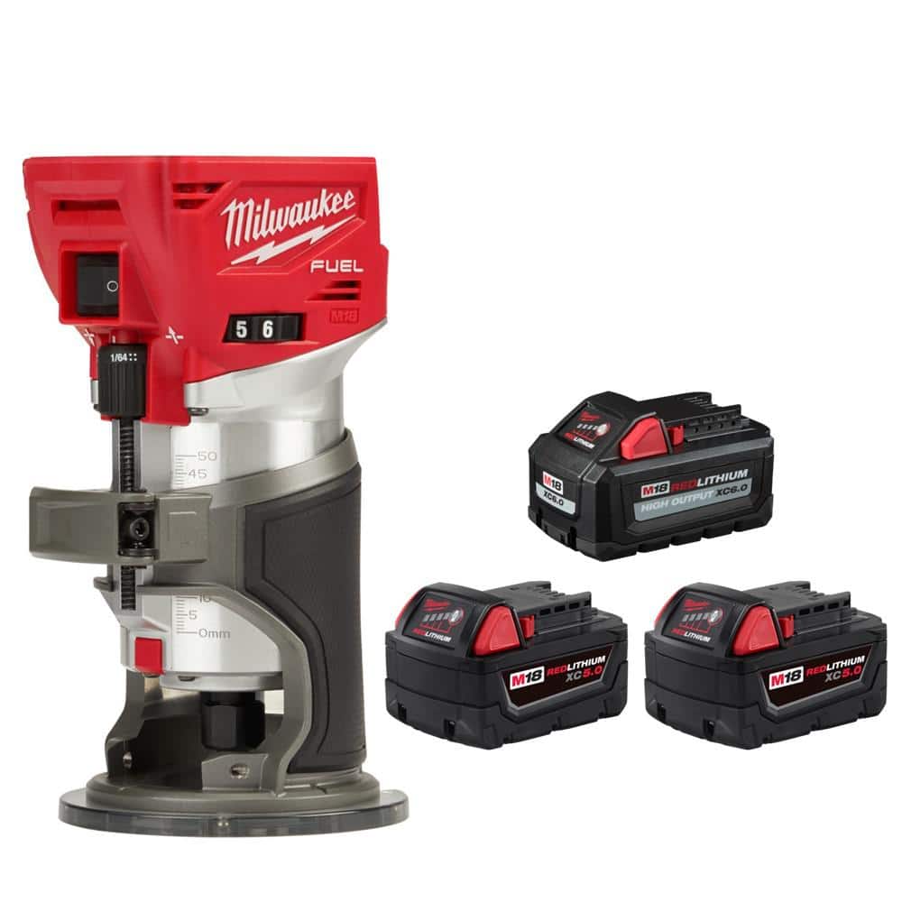 Milwaukee M18 FUEL 18V Lith-Ion Brushless Cordless Compact Router w/M1 ...